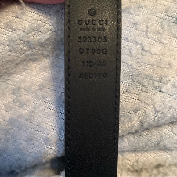 Gucci Unisex Leather Belt with G Buckle Black Leather - Picture 8 of 15